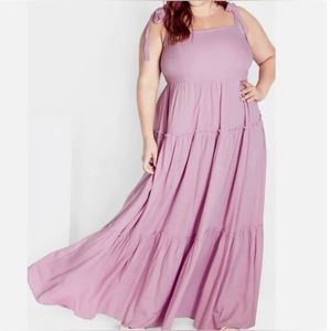 Avenue Taya maxi dress color carnation size 18 W new in package